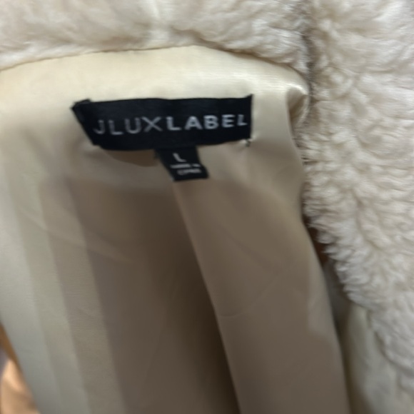Jluxlabel cream teddy coat NWOT - Picture 8 of 8